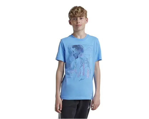 adidas Performance tricou de bumbac pentru copii Y MESSI G T cu imprimeu, IW0184