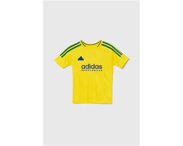 adidas tricou copii J NP TEE culoarea galben, cu imprimeu, IY0144