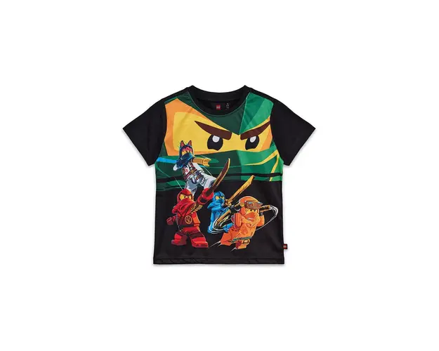 Lego tricou de bumbac pentru copii LWTANO 627 culoarea negru, cu imprimeu, 12011279