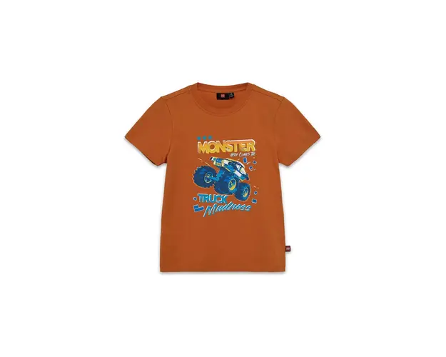 Lego tricou de bumbac pentru copii LWTANO 611 culoarea portocaliu, cu imprimeu, 12011320