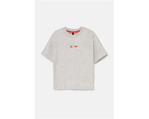 adidas tricou copii J SW ZNE T culoarea gri, modelator, IW0647