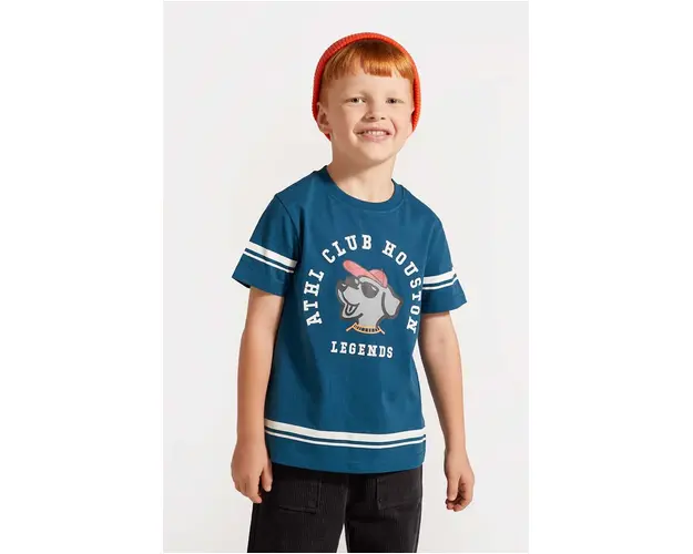 Coccodrillo tricou de bumbac pentru copii cu imprimeu, ACADEMY BOY KIDS