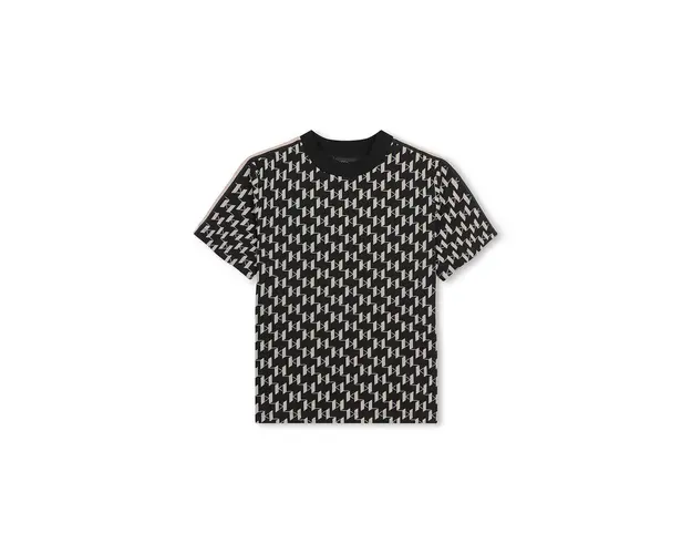 Karl Lagerfeld tricou de bumbac pentru copii culoarea negru, modelator, Z30245