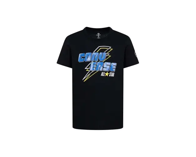 Converse tricou de bumbac pentru copii culoarea negru, cu imprimeu, 8CG225