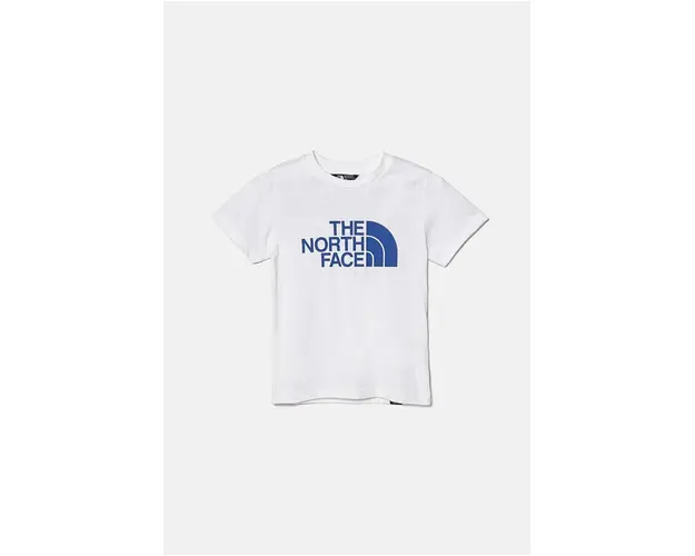 The North Face tricou de bumbac pentru copii culoarea alb, cu imprimeu