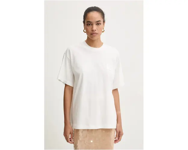 Iceberg tricou din bumbac femei, culoarea alb, F5C3 6327