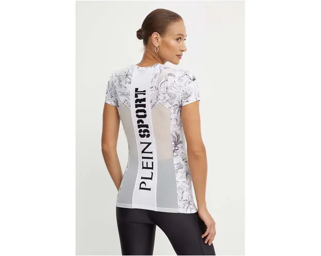 PLEIN SPORT tricou femei, culoarea alb, FADC WTK3355 STE003N