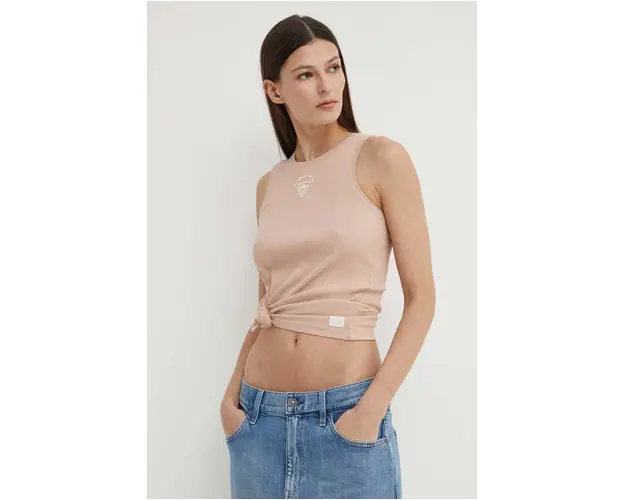 G-Star Raw top din bumbac culoarea roz, D24645-5268