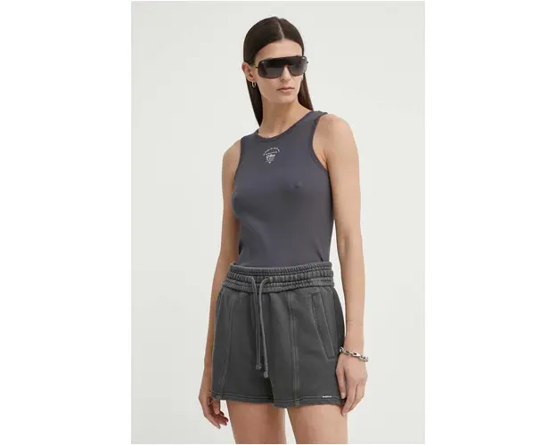G-Star Raw top din bumbac culoarea gri, D24645-5268