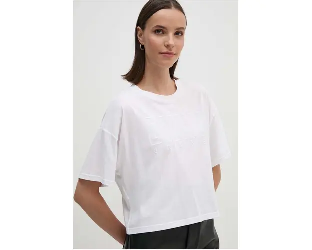 Dkny tricou femei, culoarea alb, DJ4T1178