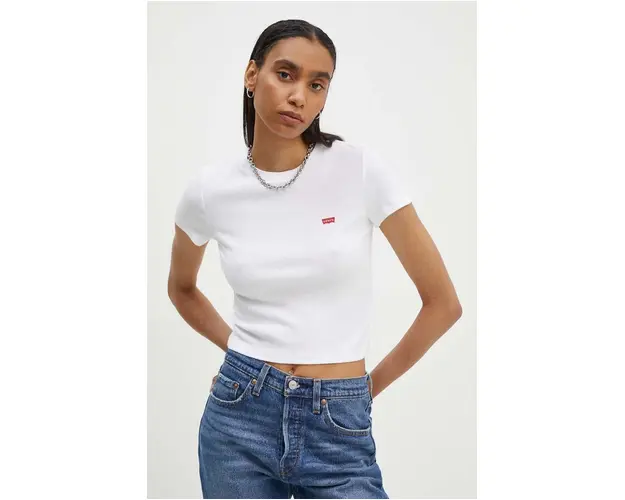 Levi's tricou femei, culoarea alb, cu turtleneck, A7419