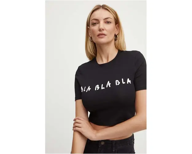 MAX&Co. tricou x Pietro Terzini femei, culoarea negru, 2428976011200