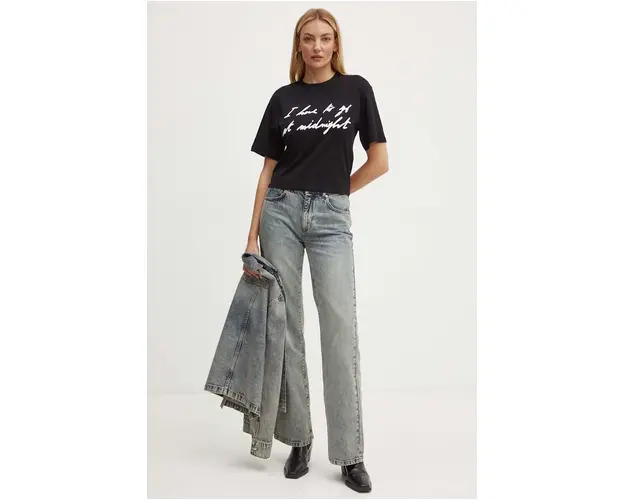 MAX&Co. tricou x Pietro Terzini femei, culoarea negru, 2428976021200