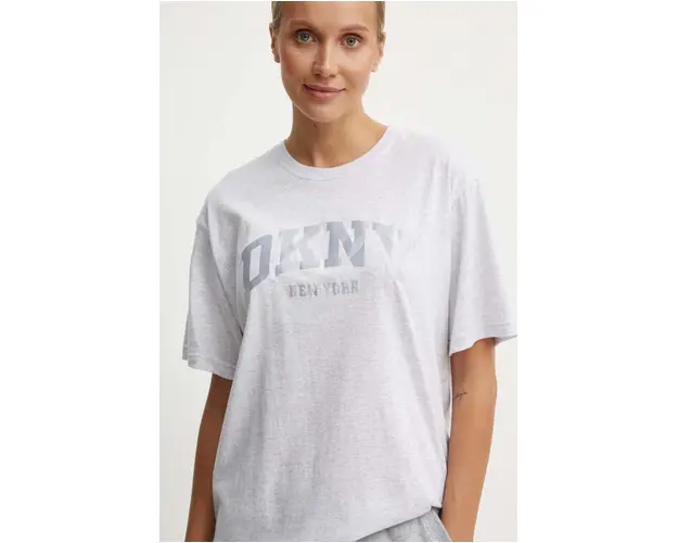 Dkny tricou din bumbac femei, culoarea gri, DP4T9812