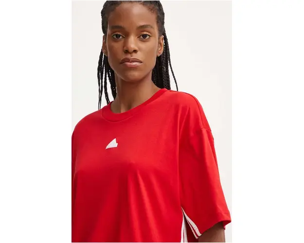 adidas tricou din bumbac Express femei, culoarea rosu, IW8643