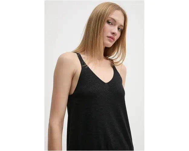 United Colors of Benetton top femei, culoarea negru, 1194DH015