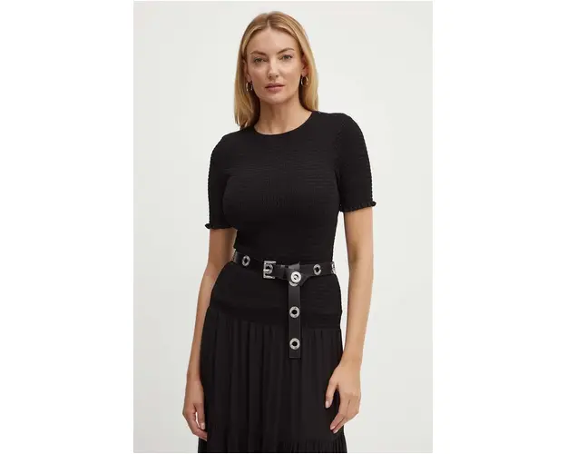MICHAEL Michael Kors tricou femei, culoarea negru, MT4427C7R3