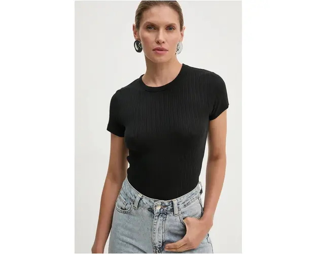 Drykorn tricou femei, culoarea negru, 520175 89871