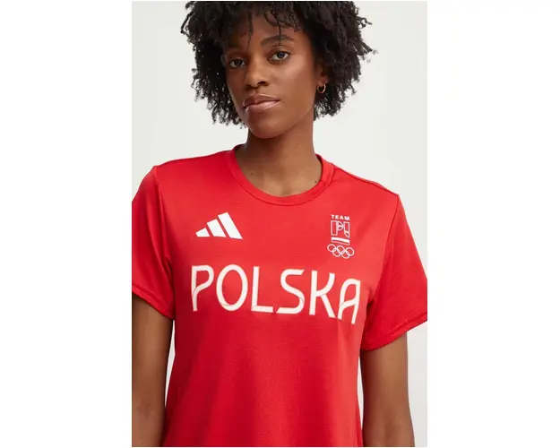 adidas Performance tricou de antrenament HIIT culoarea rosu, JF6702