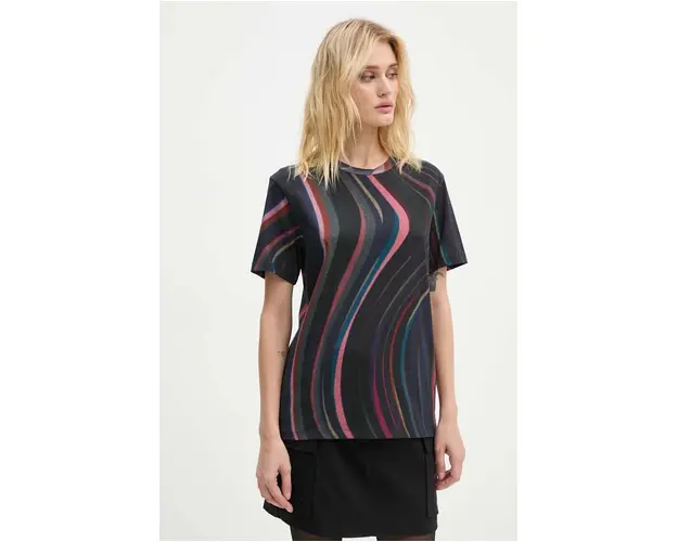 PS Paul Smith tricou din bumbac femei, culoarea negru, W2R.232V.NP4787