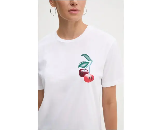 PS Paul Smith tricou din bumbac femei, culoarea alb, W2R.232V.NP4834