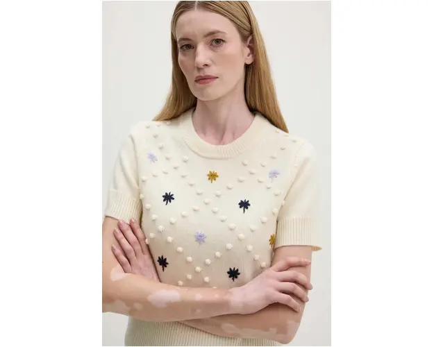 PS Paul Smith tricou femei, culoarea bej, W2R.435N.N31251