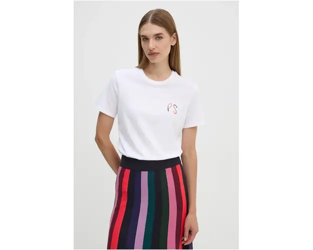 PS Paul Smith tricou femei, culoarea alb, W2R.G799.NP4842