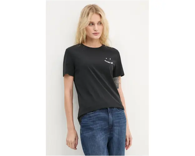 PS Paul Smith tricou din bumbac femei, culoarea negru, W2R.G799E.N21154