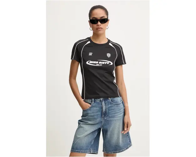 Miss Sixty tricou femei, culoarea negru, 6L3SJ0350000