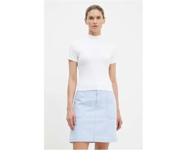 Levi's tricou femei, culoarea alb, cu turtleneck, 001MS