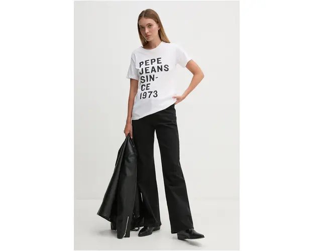 Pepe Jeans tricou GIO femei, culoarea alb, PL505962