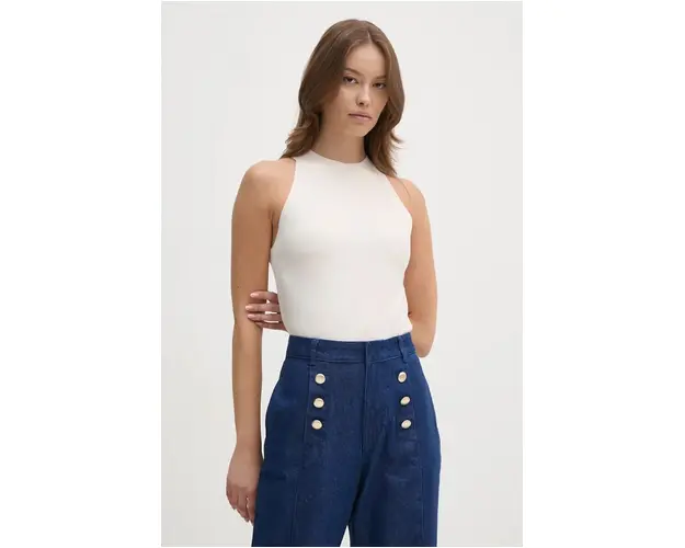 Sisley top femei, culoarea bej, 17Q3MH00D