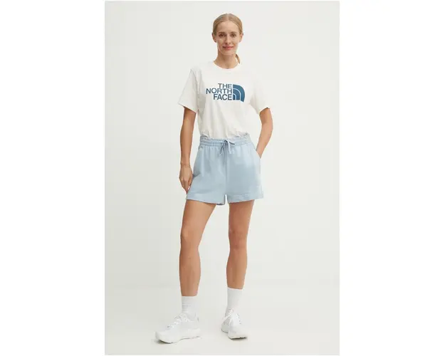 The North Face tricou Relaxed Easy Tee femei, culoarea bej, NF0A8A6G7OU1