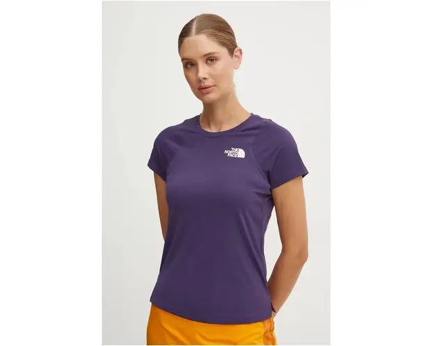 The North Face tricou sport Lightbright culoarea violet, NF0A892H1JI1