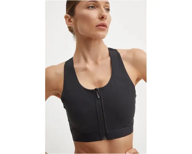 New Balance sutien sport culoarea negru, neted, WB41047BK
