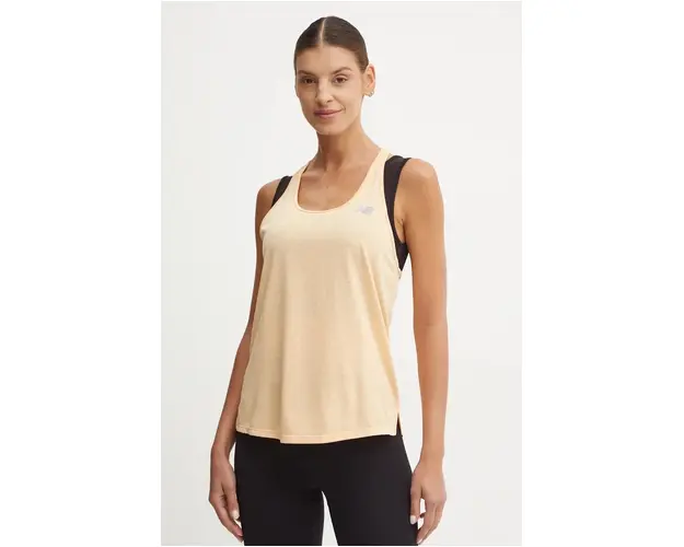 New Balance top de antrenament Athletics culoarea portocaliu, WT41250PRE