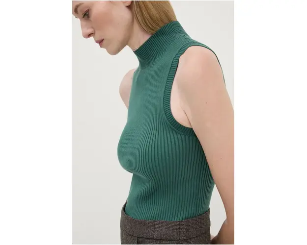 Levi's top femei, culoarea verde, cu turtleneck, A8893