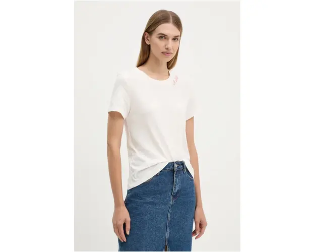 G-Star Raw tricou din bumbac femei, culoarea bej, D25053-A870