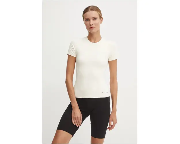 P.E Nation tricou Foundation femei, culoarea bej, 243T257