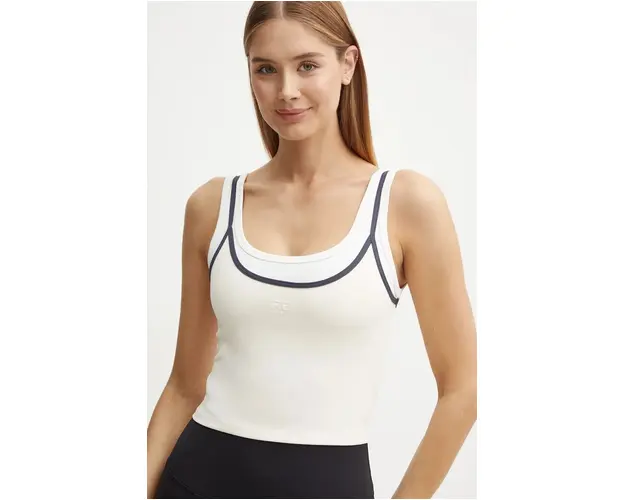 P.E Nation top Forward femei, culoarea bej, 243W134