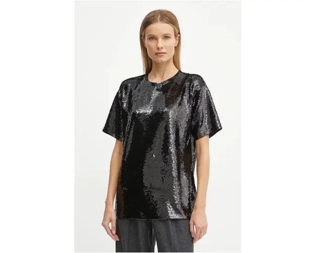 MICHAEL Michael Kors tricou femei, culoarea negru, MF451IW6PK