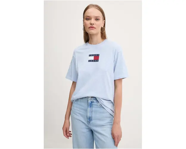 Tommy Jeans tricou din bumbac femei, DW0DW18796