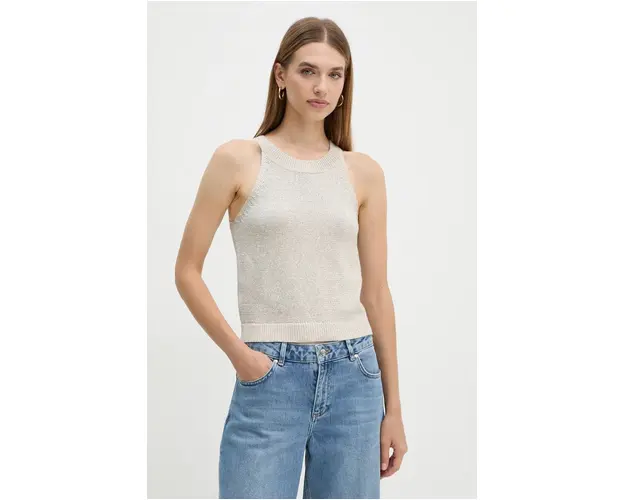 OUI top femei, culoarea auriu, 89180