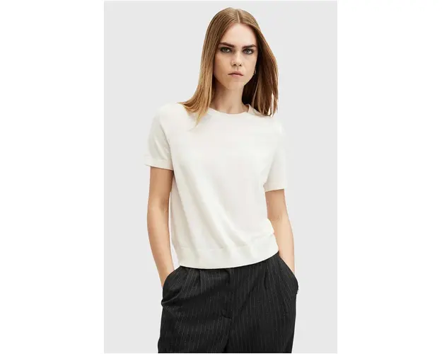 AllSaints tricou de lana BERN culoarea alb, W108KB