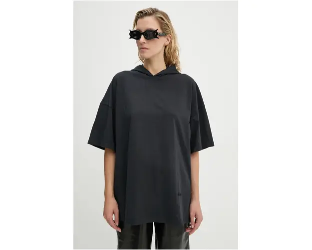 Nanushka tricou din bumbac KACPER femei, culoarea negru, NU24PFSH03899