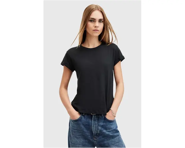AllSaints tricou din bumbac ANNA TEE femei, culoarea negru, W238JB