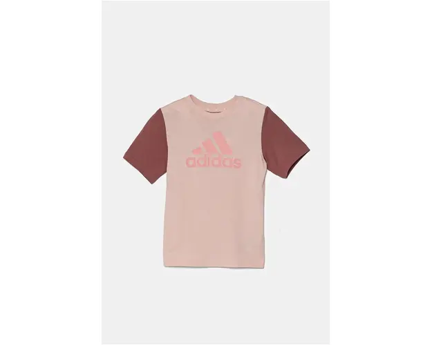 adidas tricou de bumbac pentru copii J BL CB T culoarea roz, IV7306