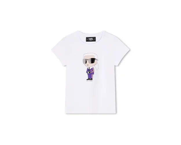 Karl Lagerfeld tricou copii culoarea alb, Z30211