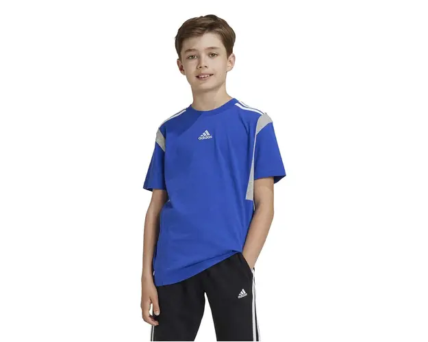 adidas tricou de bumbac pentru copii B T CB culoarea albastru marin, modelator, JH1080