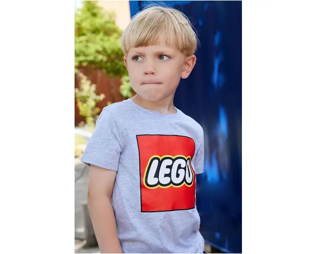 Lego tricou de bumbac pentru copii LWTANO 631 culoarea gri, cu imprimeu, 12011363